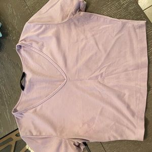 Purple crop top